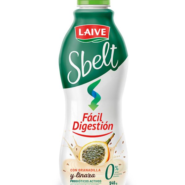 Yogurt sbelt fácil digestión granadilla linaza botella 946g