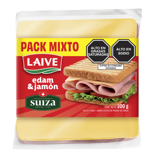 Pack queso edam + jamón americano 300g