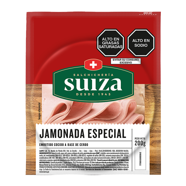 Jamonada especial suiza pqt 200g (cjx14un)