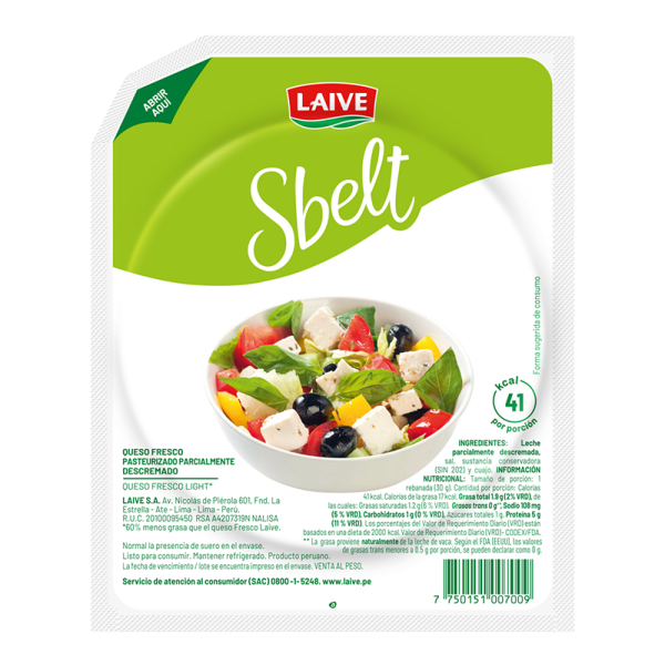 Queso fresco sbelt paquete