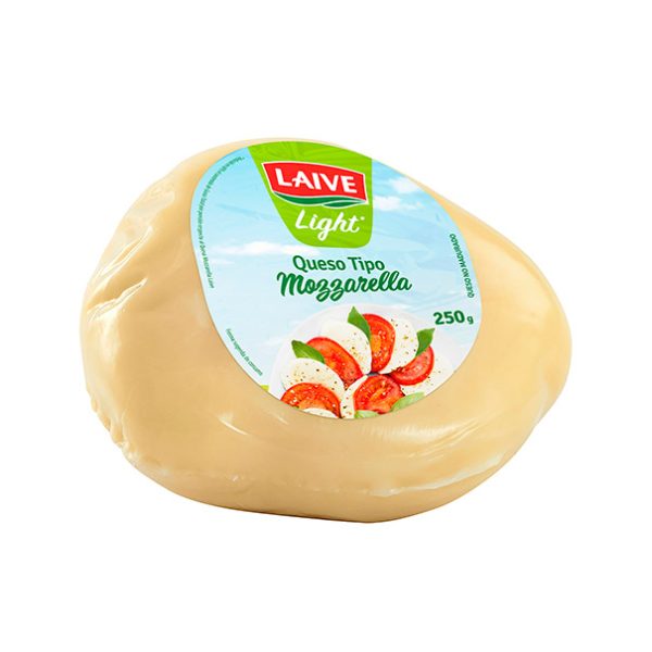 Queso mozzarella laive light porción